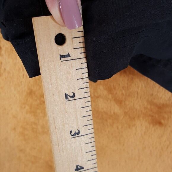 BECCA Black Swim Coverup Shorts with Pink Belt - Picture 7 of 8